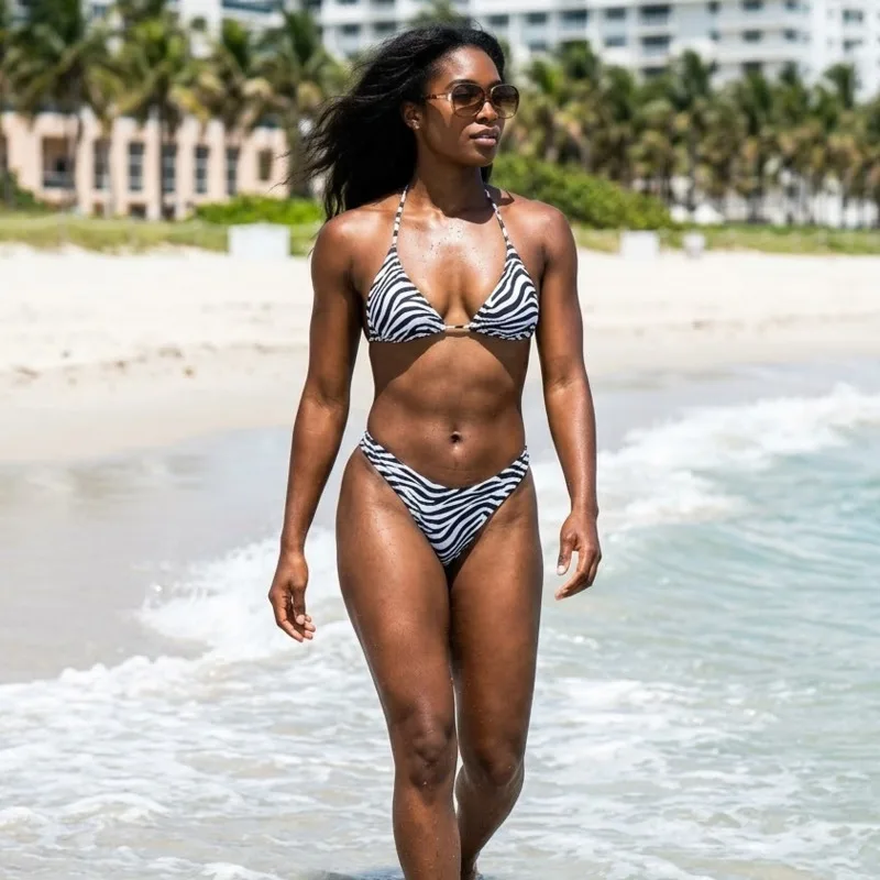 Zebra Print Bikini Set No Padding Tie Back Sexy Swimwear High Cut Straps For Beach Pool Party Summer Vacation Honeymoon For
Zebra Print Bikini Set No Padding Tie Back Sexy Swimwear High Cut Straps For Beach Pool Party Summer Vacation Honeymoon For