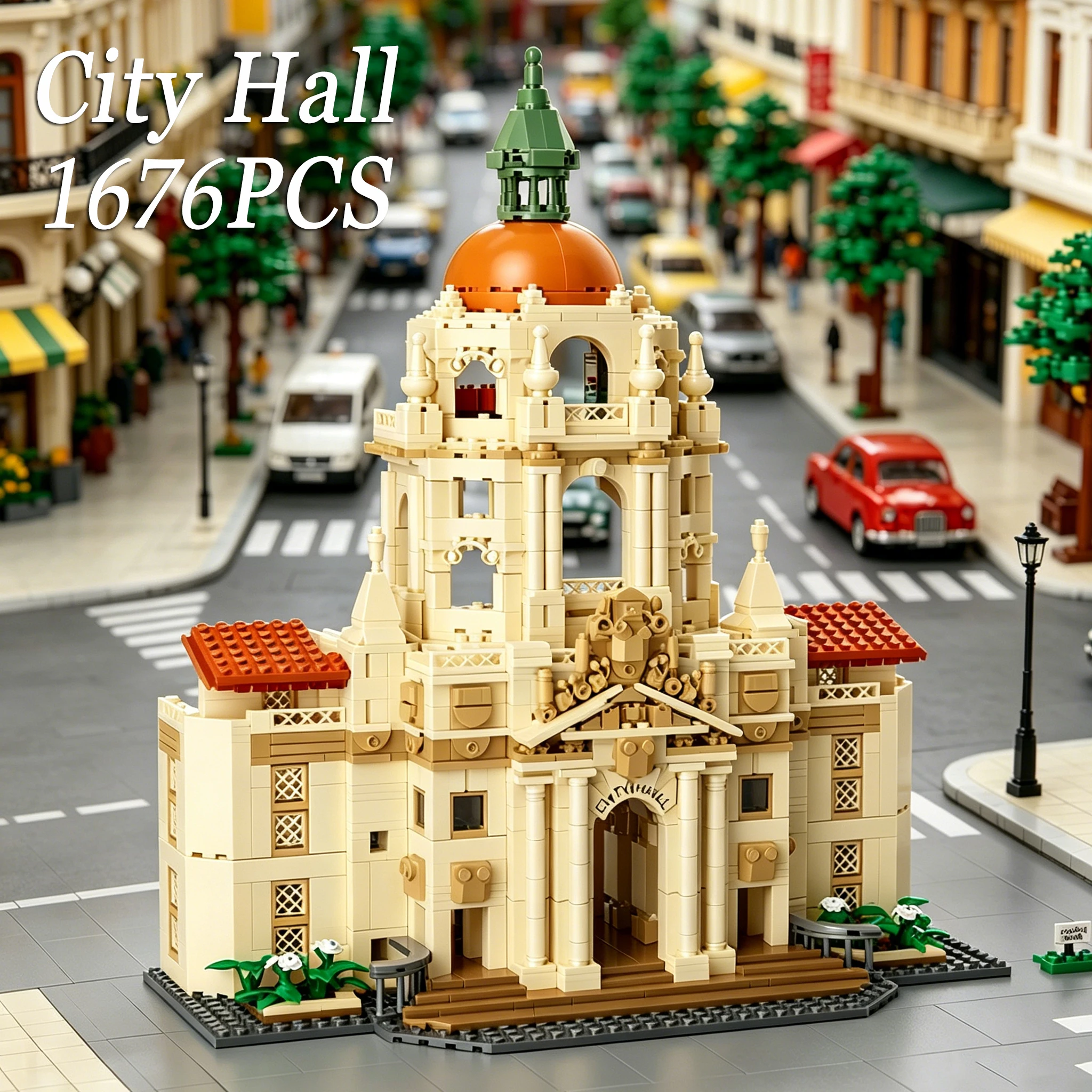 1676PCS City Hall Building Blocks Toys Sets Assembly Street View Bricks Model Toys Ornament Creative Birthday Christmas Gifts
1676PCS City Hall Building Blocks Toys Sets Assembly Street View Bricks Model Toys Ornament Creative Birthday Christmas Gifts