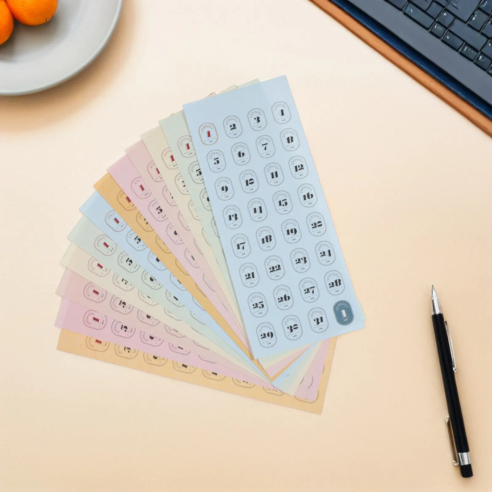 12 Sheet Calendar Date Number Stickers Vintage Style Planner Stickers for Journal Scrapbooking Daily Schedule Date Tracking
12 Sheet Calendar Date Number Stickers Vintage Style Planner Stickers for Journal Scrapbooking Daily Schedule Date Tracking