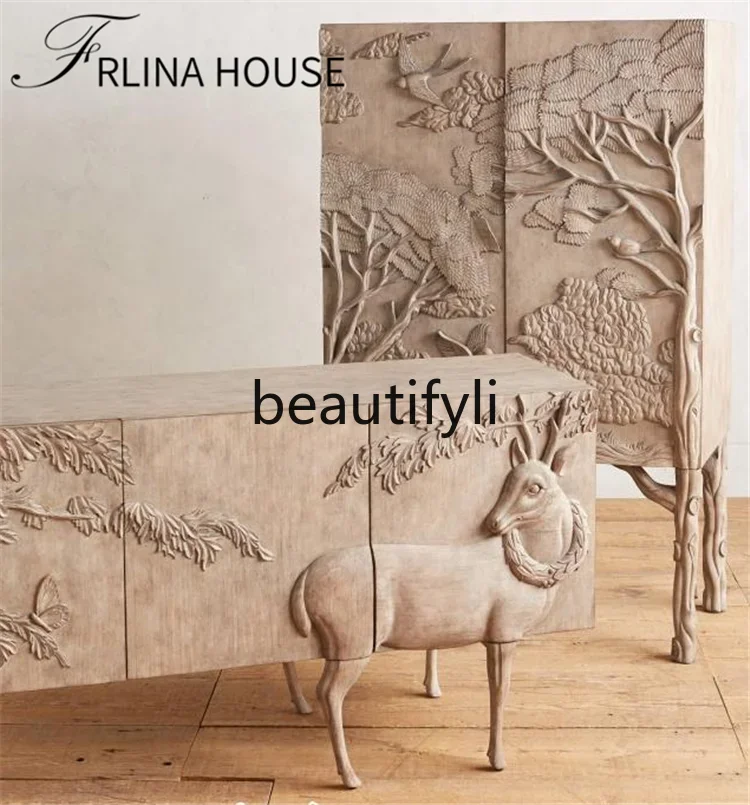 zx1HDecorative cabinets, Nordic American retro old solid wood carvings, foyer, porch, living room, locker
zx1HDecorative cabinets, Nordic American retro old solid wood carvings, foyer, porch, living room, locker