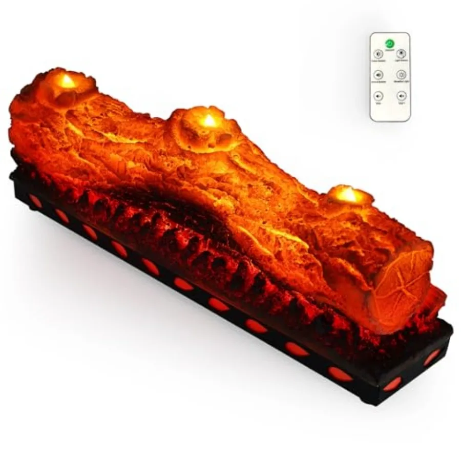 Electric Fireplace Logs Realistic Flame Effect with Candle LED Flame Light USB Powered Electric Fireplace Insert Log Remote Con
Electric Fireplace Logs Realistic Flame Effect with Candle LED Flame Light USB Powered Electric Fireplace Insert Log Remote Con
