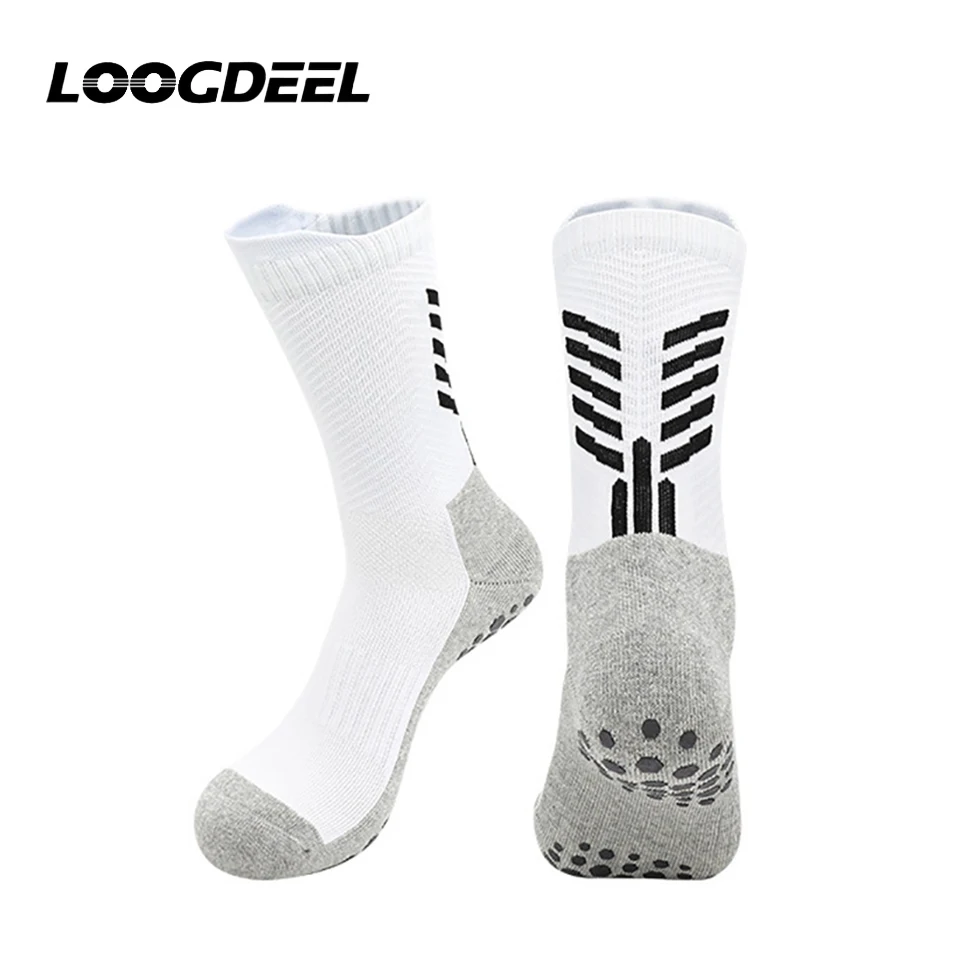 LOOGDEEL Non-slip Breathable Shock-absorbing Training Socks Professional Football Crew Socks Thickened Towel Sole With Silicone
LOOGDEEL Non-slip Breathable Shock-absorbing Training Socks Professional Football Crew Socks Thickened Towel Sole With Silicone