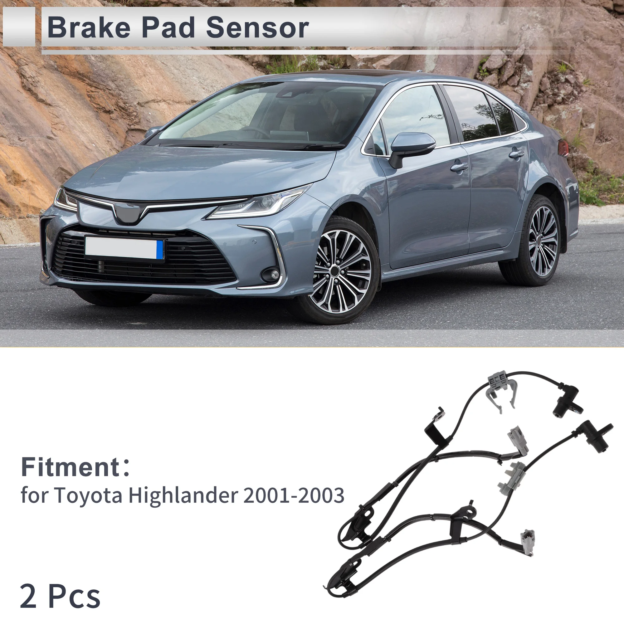 Датчик износа тормозных колодок переднего колеса UXCELL No 8954348020 для Toyota Highlander 2001-2003 гг.
Датчик износа тормозных колодок переднего колеса UXCELL No 8954348020 для Toyota Highlander 2001-2003 гг.