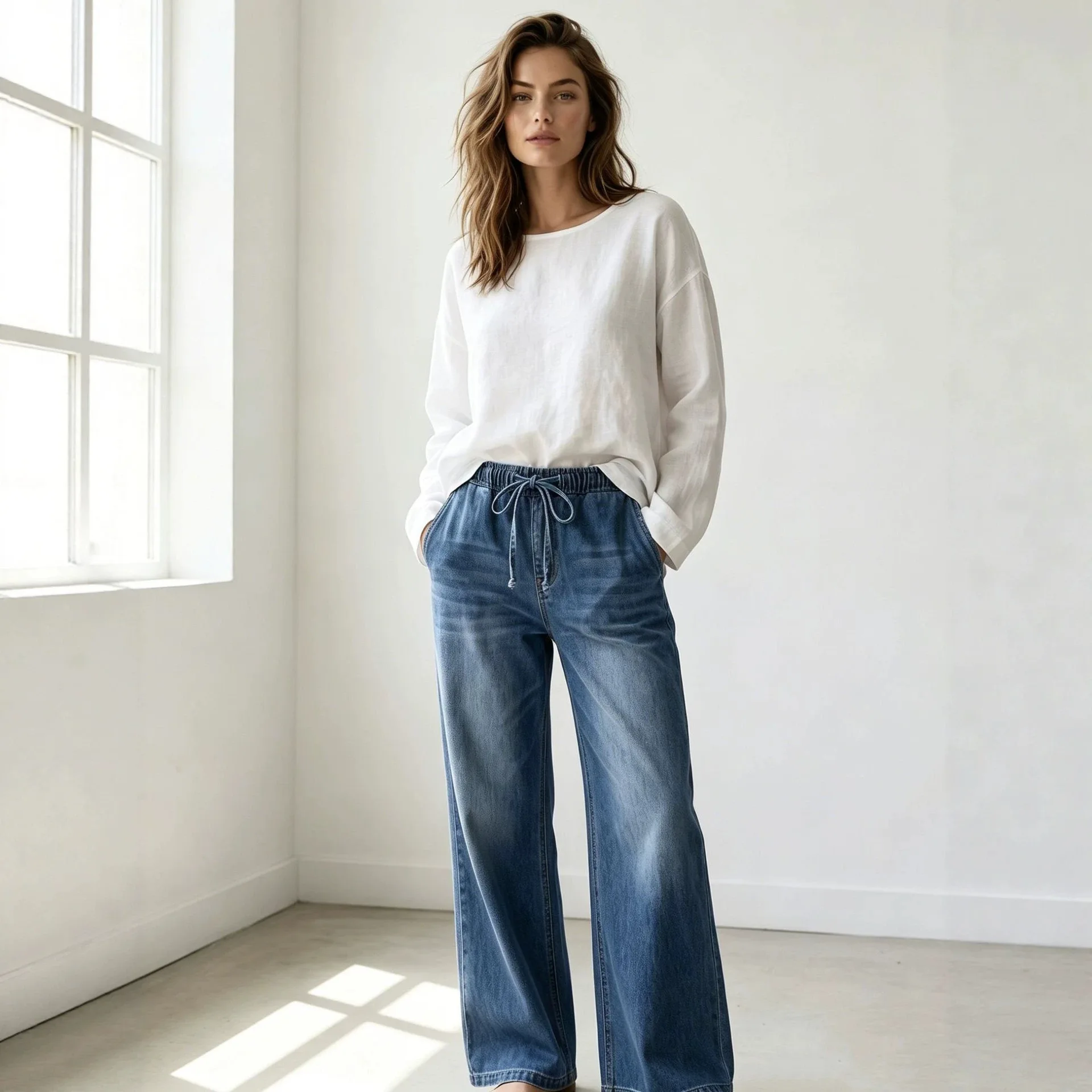 Jeans for Women Y2k Causal Denim Pants Vintage Outdoor Baggy Hight Waist Pants Wide Leg Denim Trousers Boyfriend Jeans AllSeason
Jeans for Women Y2k Causal Denim Pants Vintage Outdoor Baggy Hight Waist Pants Wide Leg Denim Trousers Boyfriend Jeans AllSeason