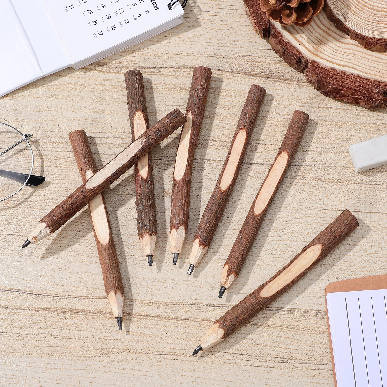 8pcs Twig Pencils Natural Bark Twig Branch Branch Pencils 13CM Original Friendly School Supplies Gifts
8pcs Twig Pencils Natural Bark Twig Branch Branch Pencils 13CM Original Friendly School Supplies Gifts