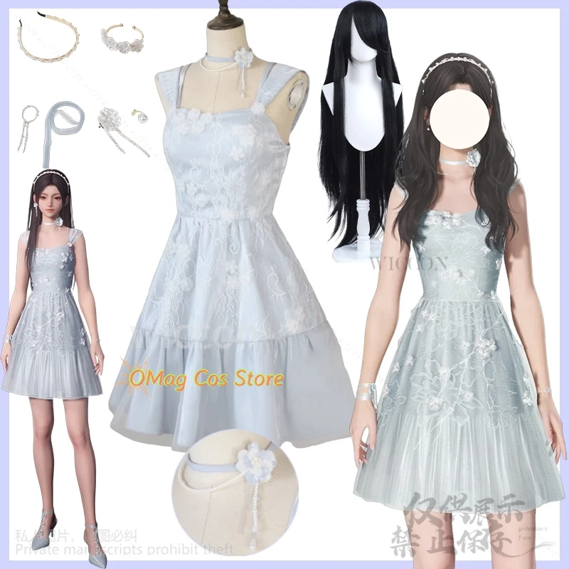 Game Love And Deepspace Cosplay Heroines Beautiful Anime Costume New Uniform Midnight Bloom Blue Dress Kawaii Lolita Anime Cos
Game Love And Deepspace Cosplay Heroines Beautiful Anime Costume New Uniform Midnight Bloom Blue Dress Kawaii Lolita Anime Cos