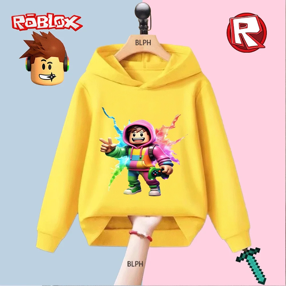 Kids Hoodie with Roblox Gamer Character Print, Colorful Cartoon Gaming Design Sweatshirt for Boys Girls, Casual Long - Sleeve
Kids Hoodie with Roblox Gamer Character Print, Colorful Cartoon Gaming Design Sweatshirt for Boys Girls, Casual Long - Sleeve