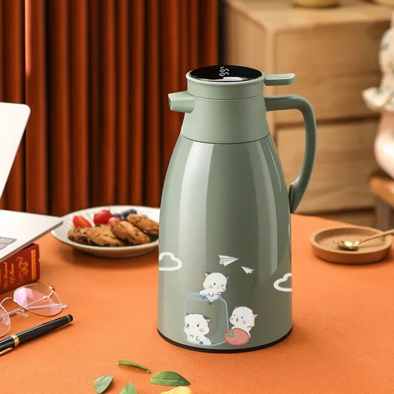 1L Large Capacity Thermos High Quality Display Temperature Glass Liner Coffee Insulation Pot Hot Water Jug Vacuum Flask
1L Large Capacity Thermos High Quality Display Temperature Glass Liner Coffee Insulation Pot Hot Water Jug Vacuum Flask