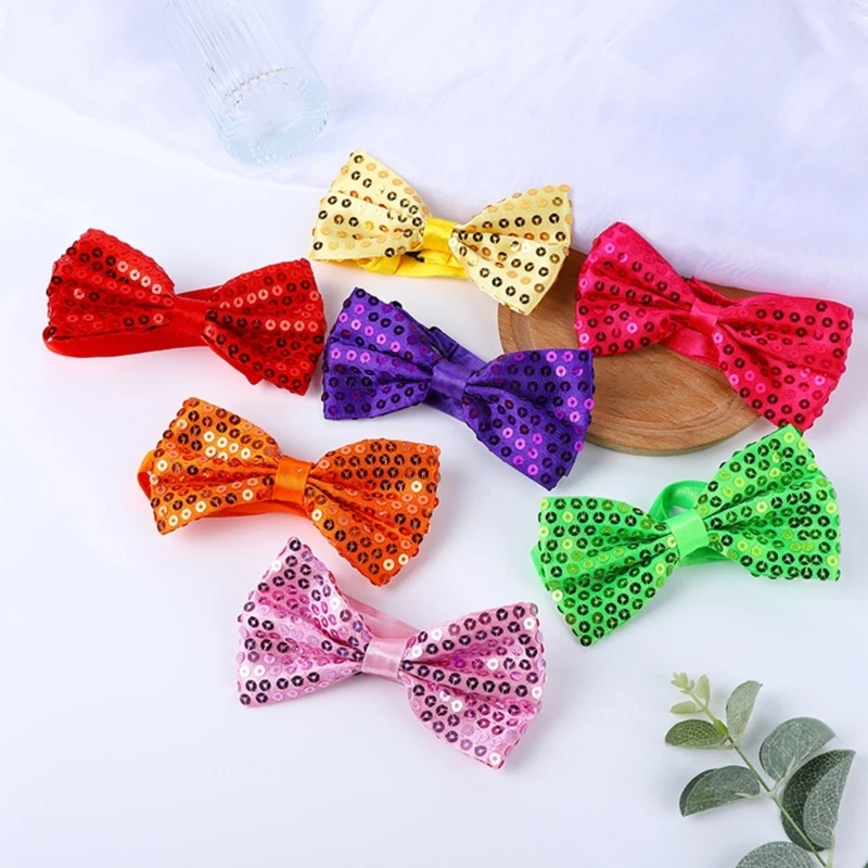 Fashion Bowtie for Men Women Classical Sequins Pre-Tied Adjustable Length Necktie for Wedding Party Bowknot Neckwear
Fashion Bowtie for Men Women Classical Sequins Pre-Tied Adjustable Length Necktie for Wedding Party Bowknot Neckwear
