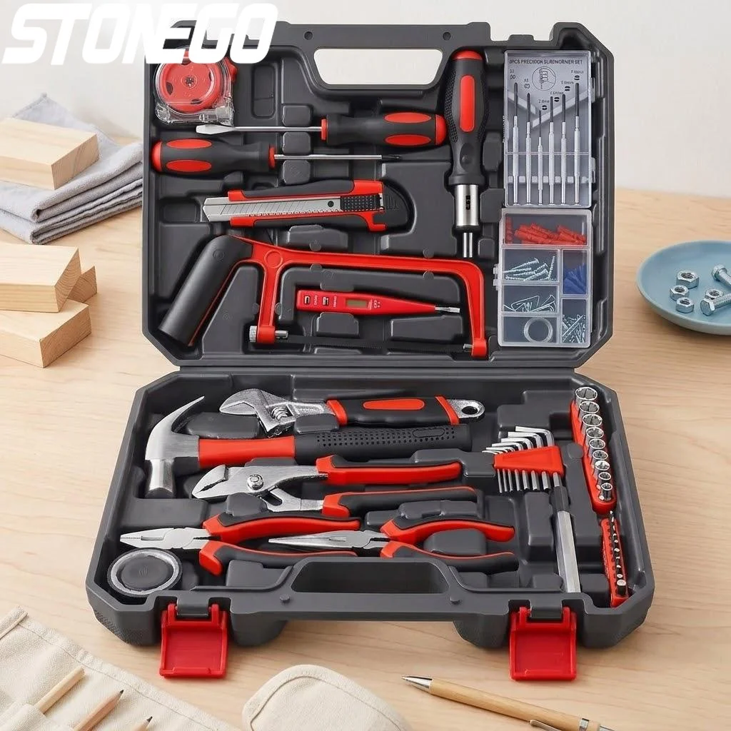 DIY Home Repair 19 43 108 Piece Hardware Tool Kit Set Saw Screwdriver Hammer Tape Measure Wrench Pliers Manual Tool Set
DIY Home Repair 19 43 108 Piece Hardware Tool Kit Set Saw Screwdriver Hammer Tape Measure Wrench Pliers Manual Tool Set