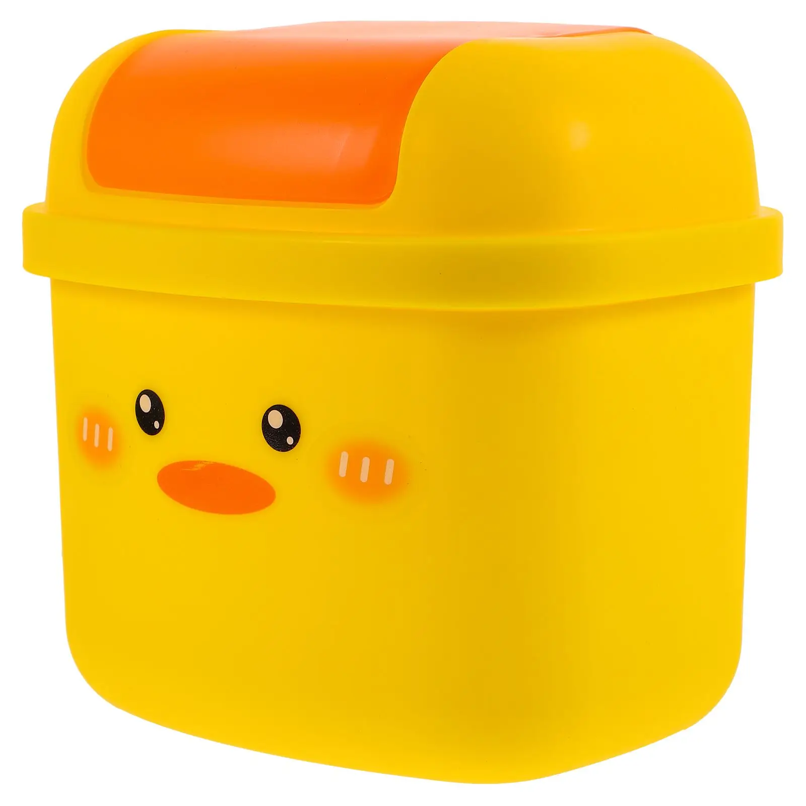 Creative Little Yellow Duck Trash Can Desktop Garbage Bin Mini Plastic Cover Litter Waste Basket Home Office Bedroom Living Room
Creative Little Yellow Duck Trash Can Desktop Garbage Bin Mini Plastic Cover Litter Waste Basket Home Office Bedroom Living Room