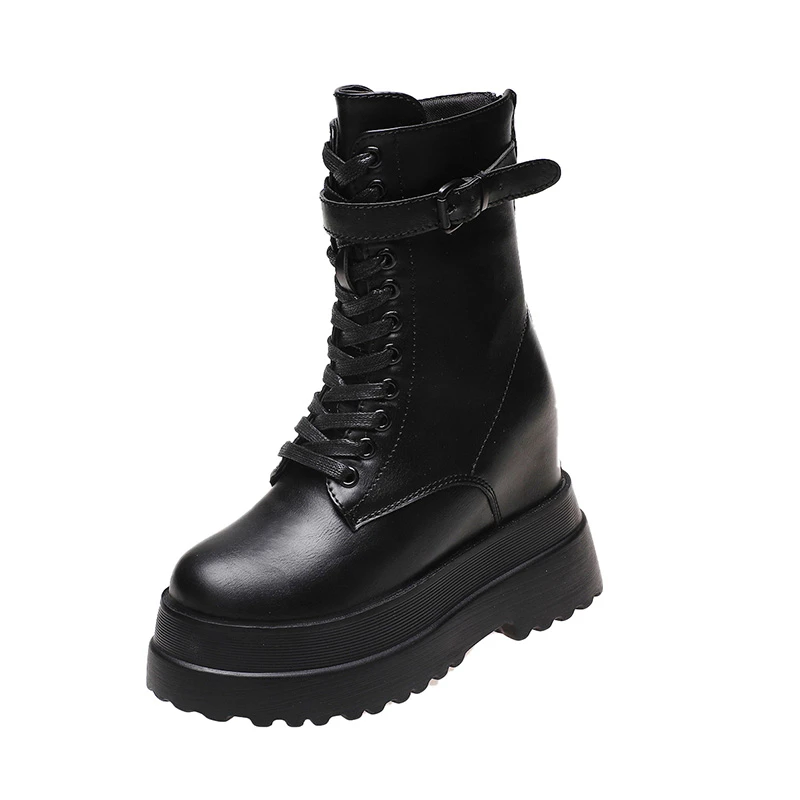 Женские ботинки на скрытой танкетке 11 см, женские ботильоны на массивной платформе, осень-зима, ботинки на очень высоком каблуке в стиле панк с металлической пряжкой
Женские ботинки на скрытой танкетке 11 см, женские ботильоны на массивной платформе, осень-зима, ботинки на очень высоком каблуке в стиле панк с металлической пряжкой