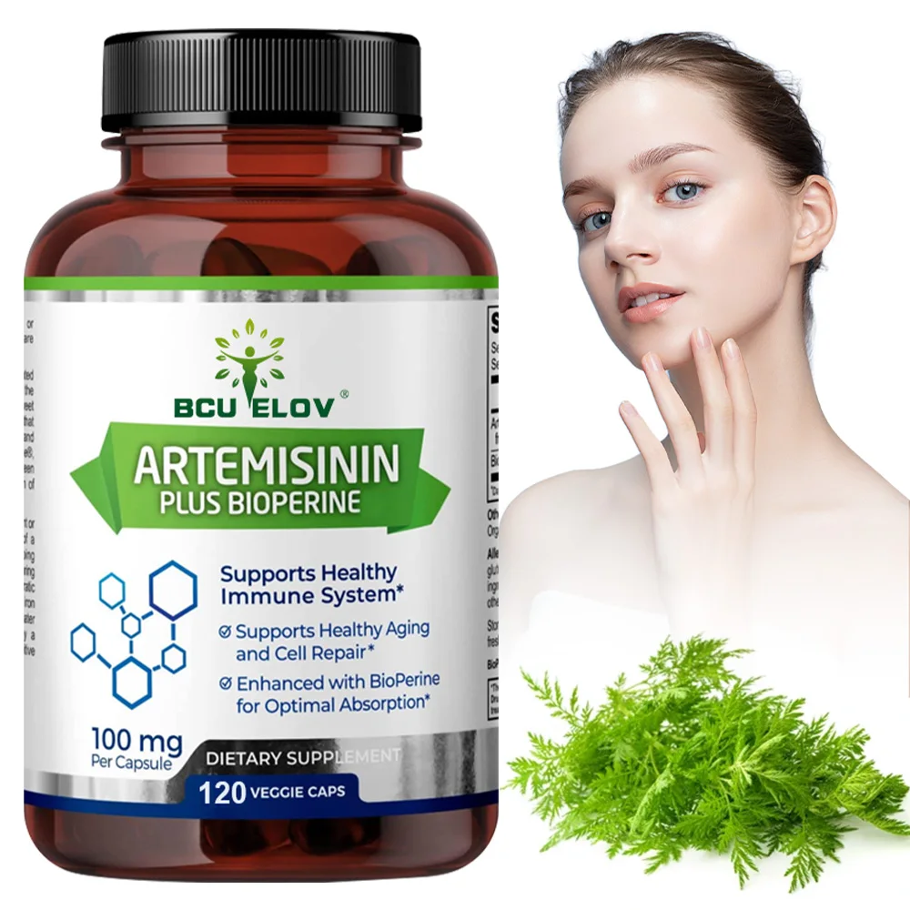 Artemisinin 100mg Capsules with Black Pepper Extract, Immune Support, Cellular Repair, Anti-Inflammation & Cardiovascular Health
Artemisinin 100mg Capsules with Black Pepper Extract, Immune Support, Cellular Repair, Anti-Inflammation & Cardiovascular Health