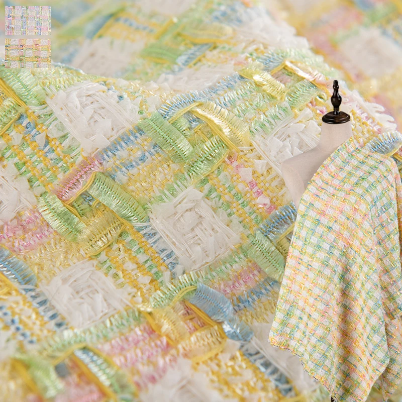 New High end fashion plaid small fragrant style coarse woolen fabric DIY clothing fabric 50x140 cm
New High end fashion plaid small fragrant style coarse woolen fabric DIY clothing fabric 50x140 cm