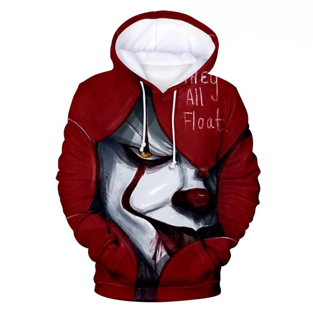 24-25 New European and American Jack 3D Digital Fashion Trend Printed Clown Hoodie Hoodie Horror Clown Hoodie Funny Clown Face
24-25 New European and American Jack 3D Digital Fashion Trend Printed Clown Hoodie Hoodie Horror Clown Hoodie Funny Clown Face