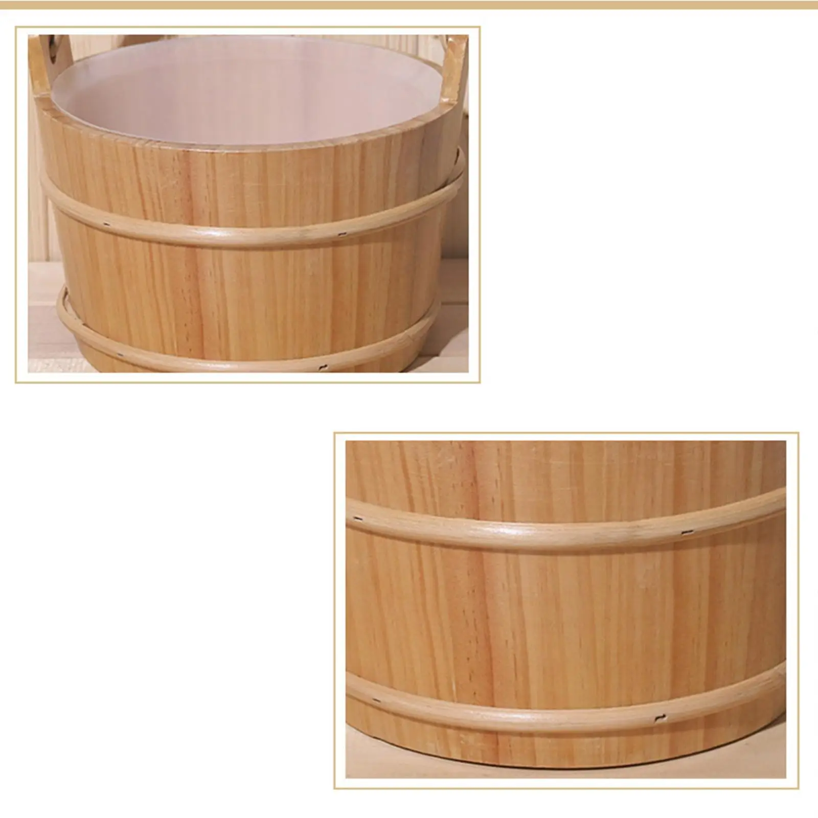 Sauna Bucket and Ladle Set Sauna SPA Accessory Portable Bath Supplies Sturdy Wooden Water Bucket for SPA Saunaroom Bathroom
Sauna Bucket and Ladle Set Sauna SPA Accessory Portable Bath Supplies Sturdy Wooden Water Bucket for SPA Saunaroom Bathroom