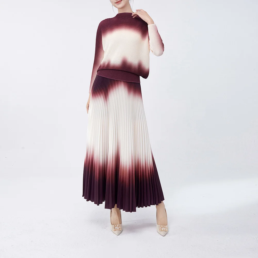 Miyake Pleated Fashion Half-skirt Suit 2-piece Set 2025 Spring New Senior Sense of Europe and The United States High-end Suit
Miyake Pleated Fashion Half-skirt Suit 2-piece Set 2025 Spring New Senior Sense of Europe and The United States High-end Suit