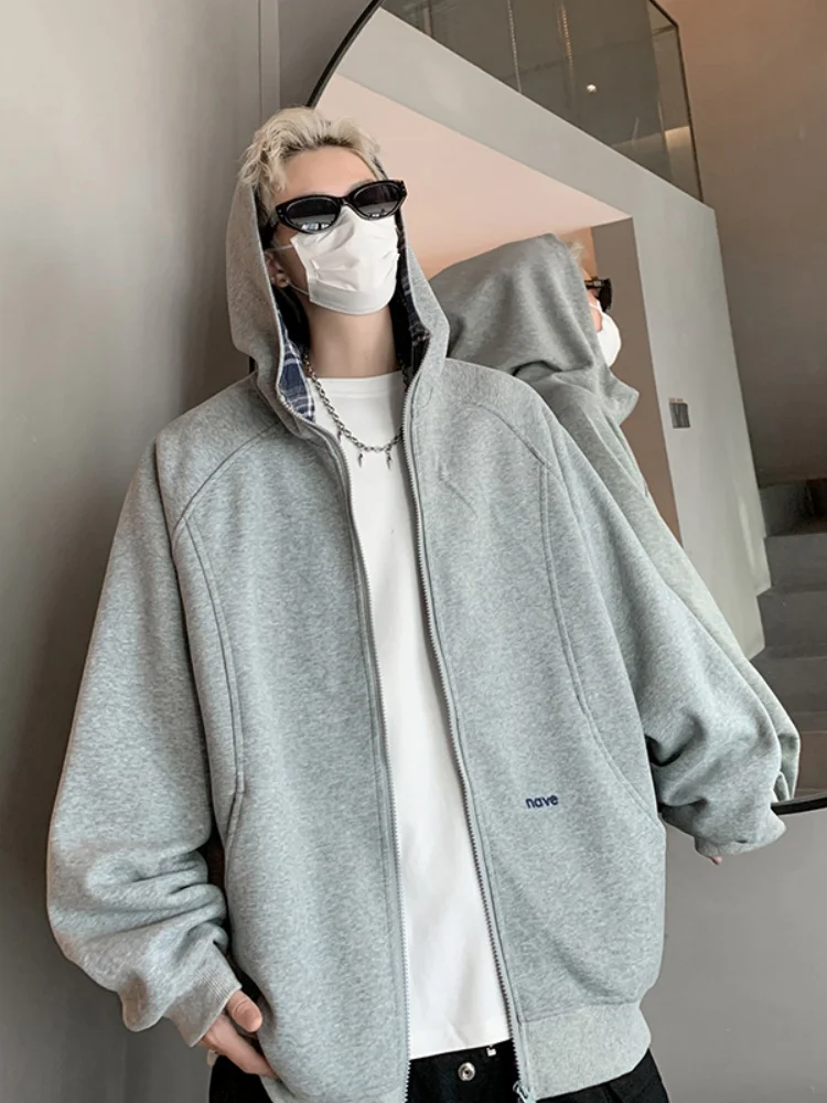 Cleanfit Hooded Open Cardigan Sweatirt Men's Spring Autumn Plaid Color Blo Loose Casual Outerwear Street Sle
Cleanfit Hooded Open Cardigan Sweatirt Men's Spring Autumn Plaid Color Blo Loose Casual Outerwear Street Sle