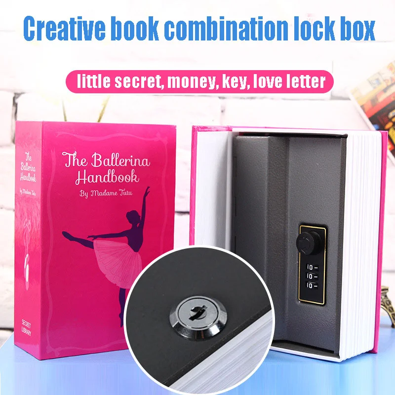 Secret Hidden Safe Box Mini Steel Simulation Book Lock Money Storage Box Living Room Decoration Key Jewellery Phone Password Box
Secret Hidden Safe Box Mini Steel Simulation Book Lock Money Storage Box Living Room Decoration Key Jewellery Phone Password Box