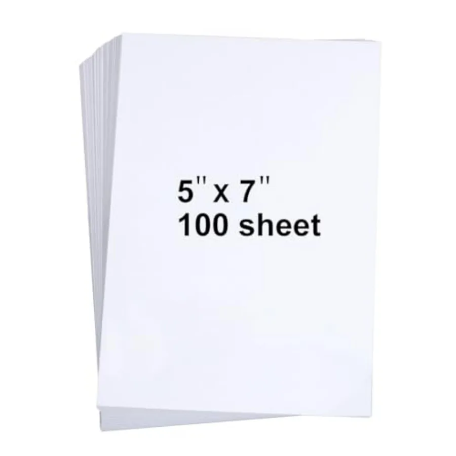 100 Pieces 5" x 7" White Cardstock, Heavyweight Cardstock Sheets Blank Invitation Paper Greeting Cards Printable, 74lb Cover 20
100 Pieces 5" x 7" White Cardstock, Heavyweight Cardstock Sheets Blank Invitation Paper Greeting Cards Printable, 74lb Cover 20