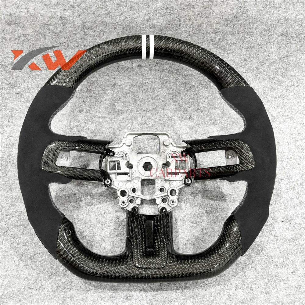 Personal Customization For 2018-2023 Ford Mustang Carbon Fiber White Strip Steering Wheel
Personal Customization For 2018-2023 Ford Mustang Carbon Fiber White Strip Steering Wheel