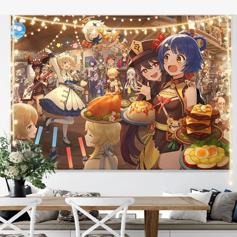 Genshin Impact Tapestry Funny Dinner Party Wall Hanging Wall Decor Boy Girl Kids Game Room Decor Aesthetic Giff Tapestry Window
Genshin Impact Tapestry Funny Dinner Party Wall Hanging Wall Decor Boy Girl Kids Game Room Decor Aesthetic Giff Tapestry Window