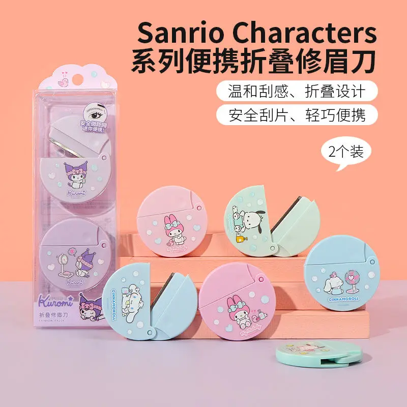 2Pcs Sanrio Cinnamoroll Kuromi Anime Kawaii Portable Folding Eyebrow Razor Cute My Melody Mini Portable Makeup Knife Girls Gifts
2Pcs Sanrio Cinnamoroll Kuromi Anime Kawaii Portable Folding Eyebrow Razor Cute My Melody Mini Portable Makeup Knife Girls Gifts