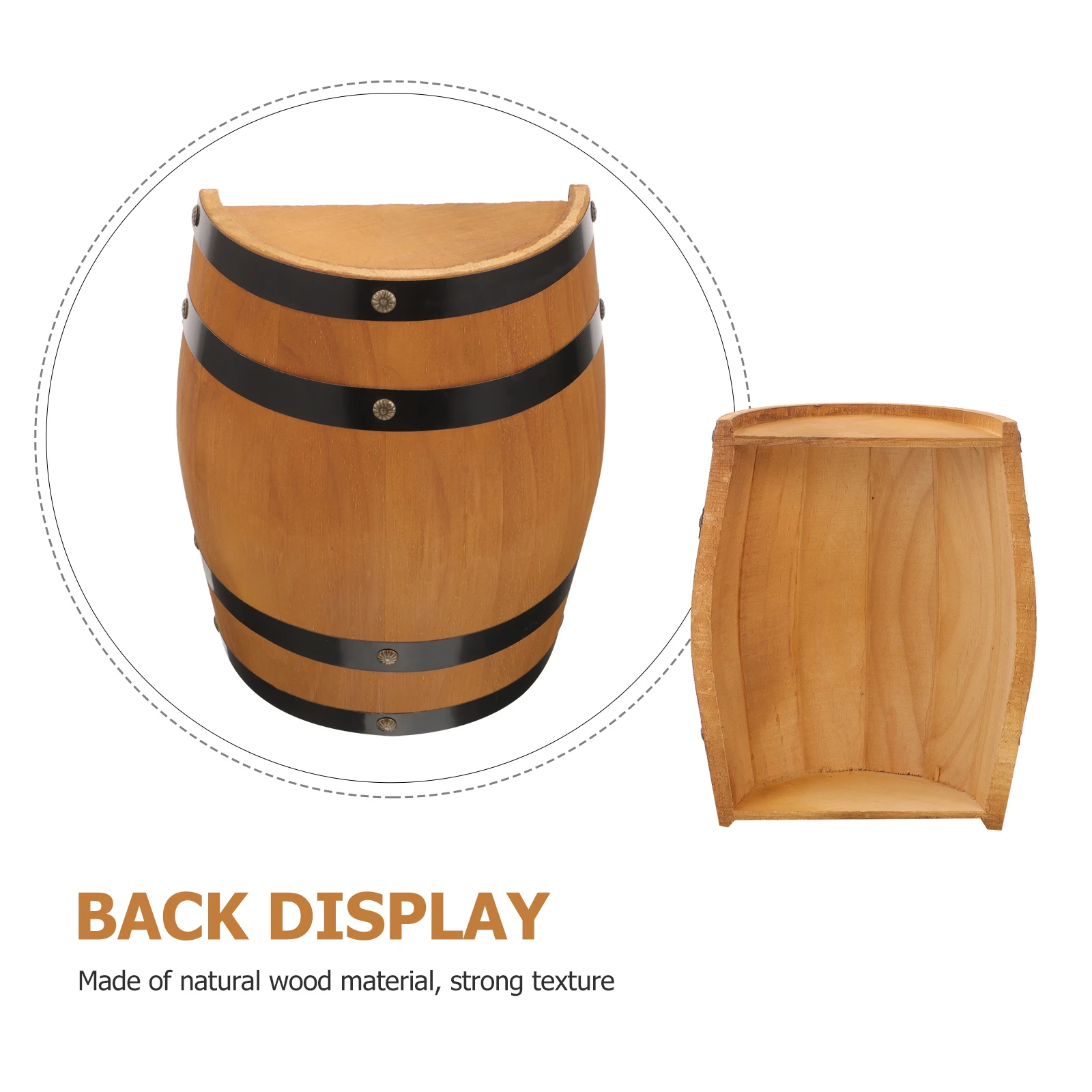 Retro Wooden Half Decor Wine Ornament Bar Landscape Craft Photo Prop Wood Craftsmanship Aging Barrel Decorative Small Wine
Retro Wooden Half Decor Wine Ornament Bar Landscape Craft Photo Prop Wood Craftsmanship Aging Barrel Decorative Small Wine