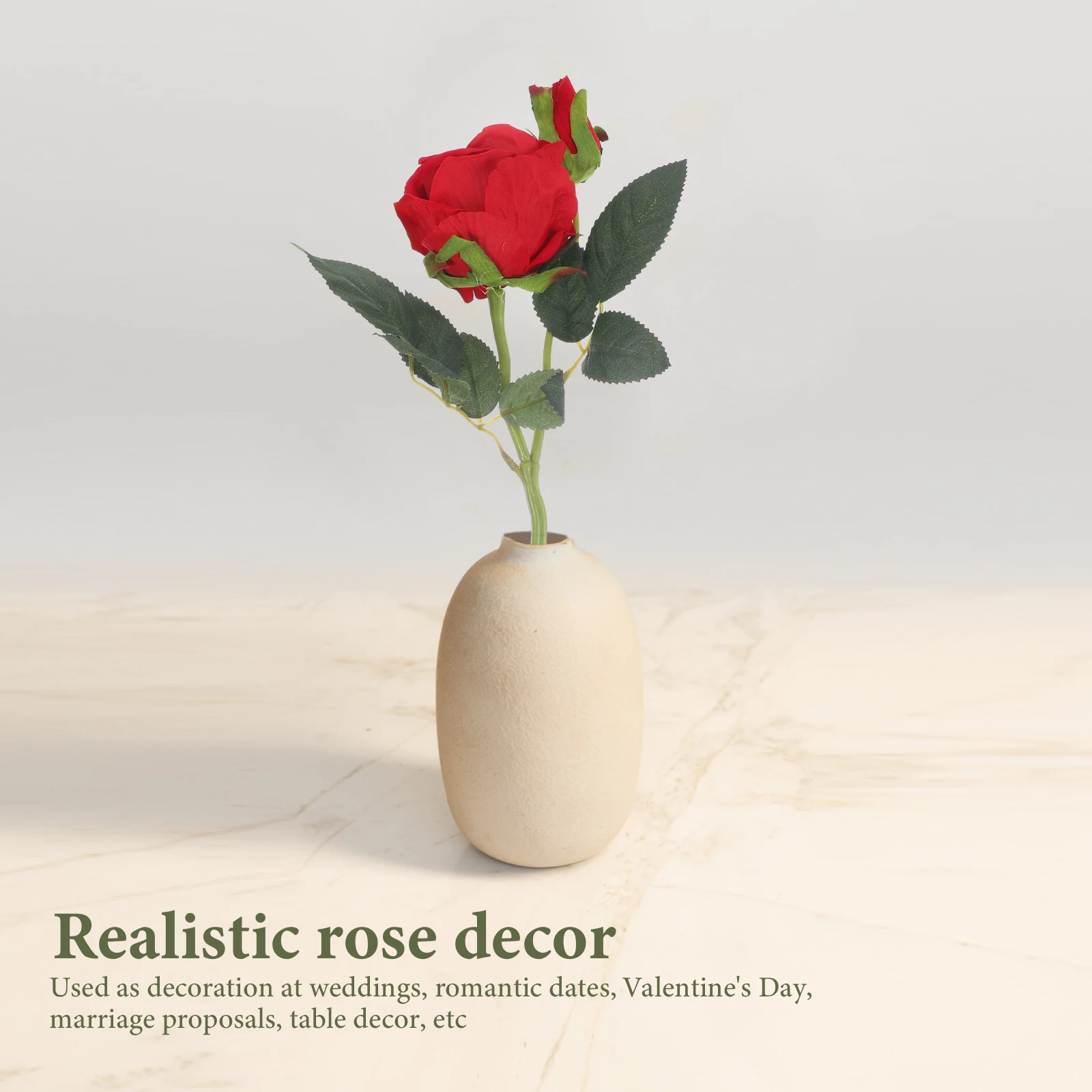 Artificial Roses Fake Artifical Roses Rose Bouquet Red Flannel Centerpiece Table Flowers for Wedding Valentine Proposal
Artificial Roses Fake Artifical Roses Rose Bouquet Red Flannel Centerpiece Table Flowers for Wedding Valentine Proposal
