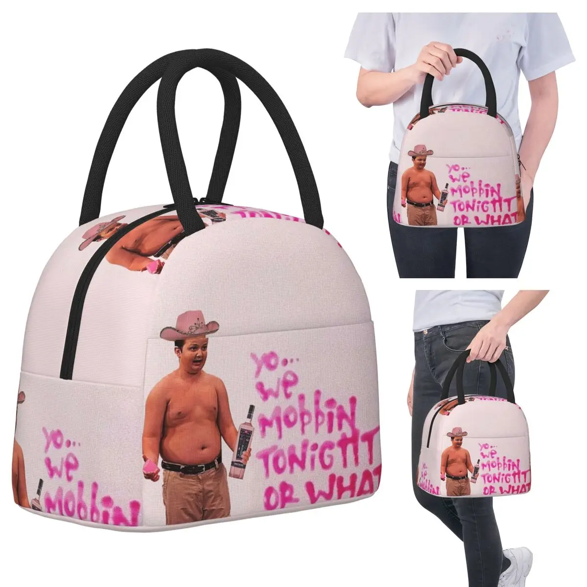 Gibby Pink Cowboy Hat Mobbin Or What Insulated Lunch Bag for Kids School Cooler Thermal Food Box Tote Leakproof Lunch Boxes
Gibby Pink Cowboy Hat Mobbin Or What Insulated Lunch Bag for Kids School Cooler Thermal Food Box Tote Leakproof Lunch Boxes