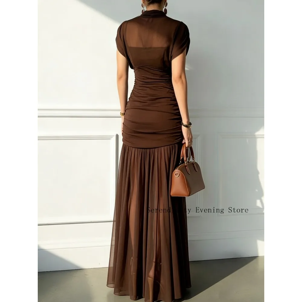 Customized Brown Ruched Mother of Birde Dresses 2026 for Women Wedding Ruched Pleated Elegant Evening Dress Prom Gowns Maxi
Customized Brown Ruched Mother of Birde Dresses 2026 for Women Wedding Ruched Pleated Elegant Evening Dress Prom Gowns Maxi
