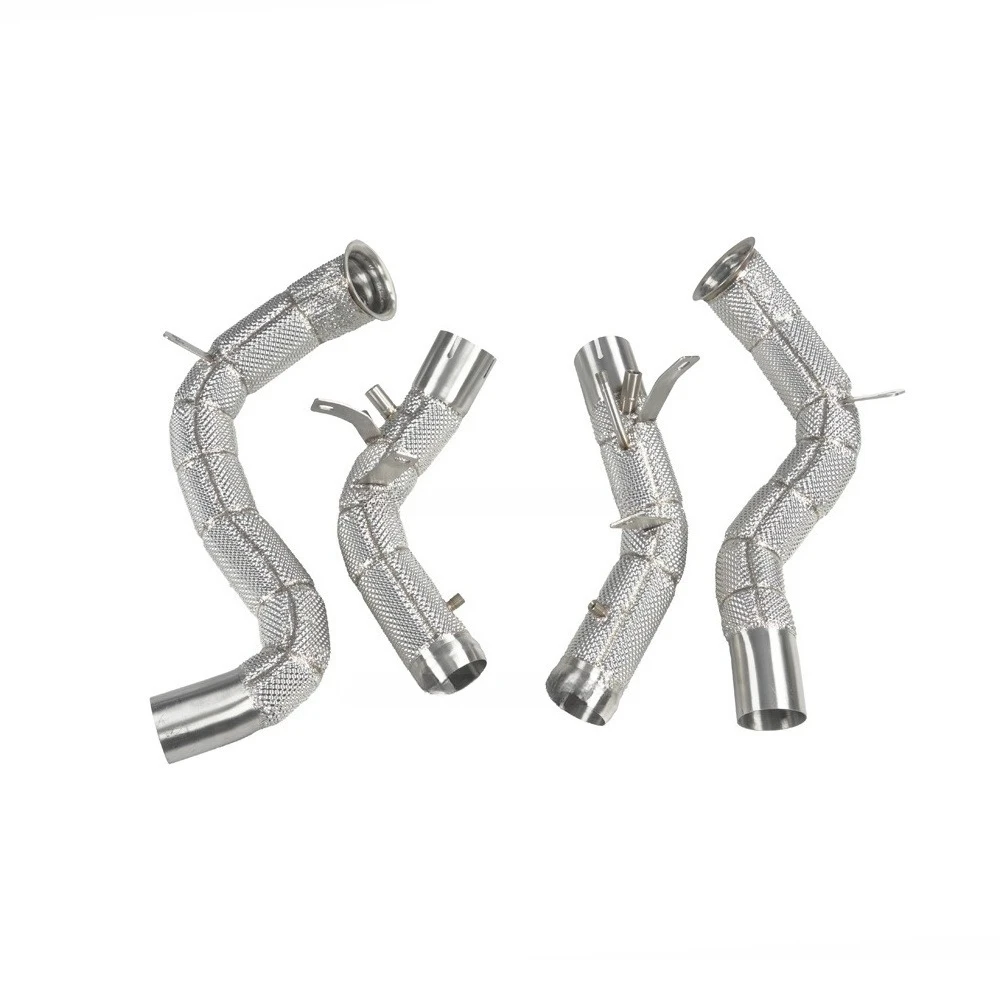 Stainless Steel Exhaust Downpipe for E63 E63S W213 4.0TT Head Shield Downpipe Car Exhaust System
Stainless Steel Exhaust Downpipe for E63 E63S W213 4.0TT Head Shield Downpipe Car Exhaust System