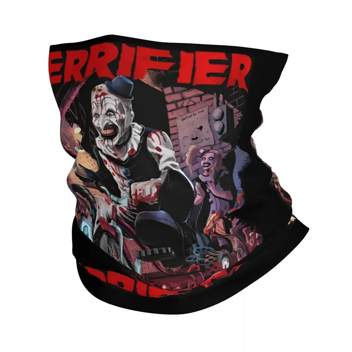 Custom Terrifiers Halloween Horror Movie Neck Gaiter Men Women Windproof Winter Bandana Scarf for Hiking
Custom Terrifiers Halloween Horror Movie Neck Gaiter Men Women Windproof Winter Bandana Scarf for Hiking