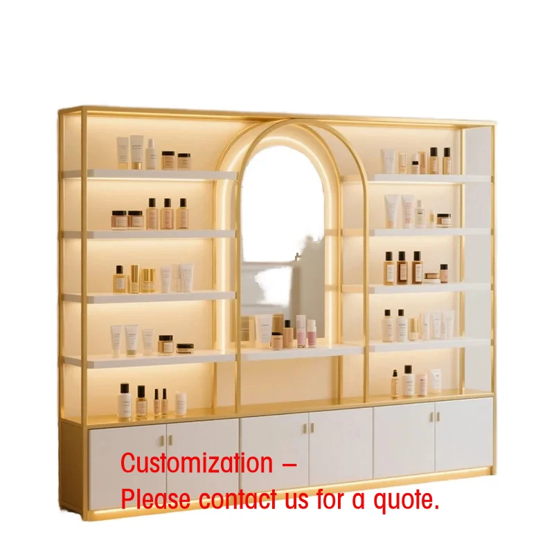 custom.Women Shop Custom Design Semicircle Golden Shoe Step Rack and Handbag Display Shelf Stand with LED Lighting
custom.Women Shop Custom Design Semicircle Golden Shoe Step Rack and Handbag Display Shelf Stand with LED Lighting