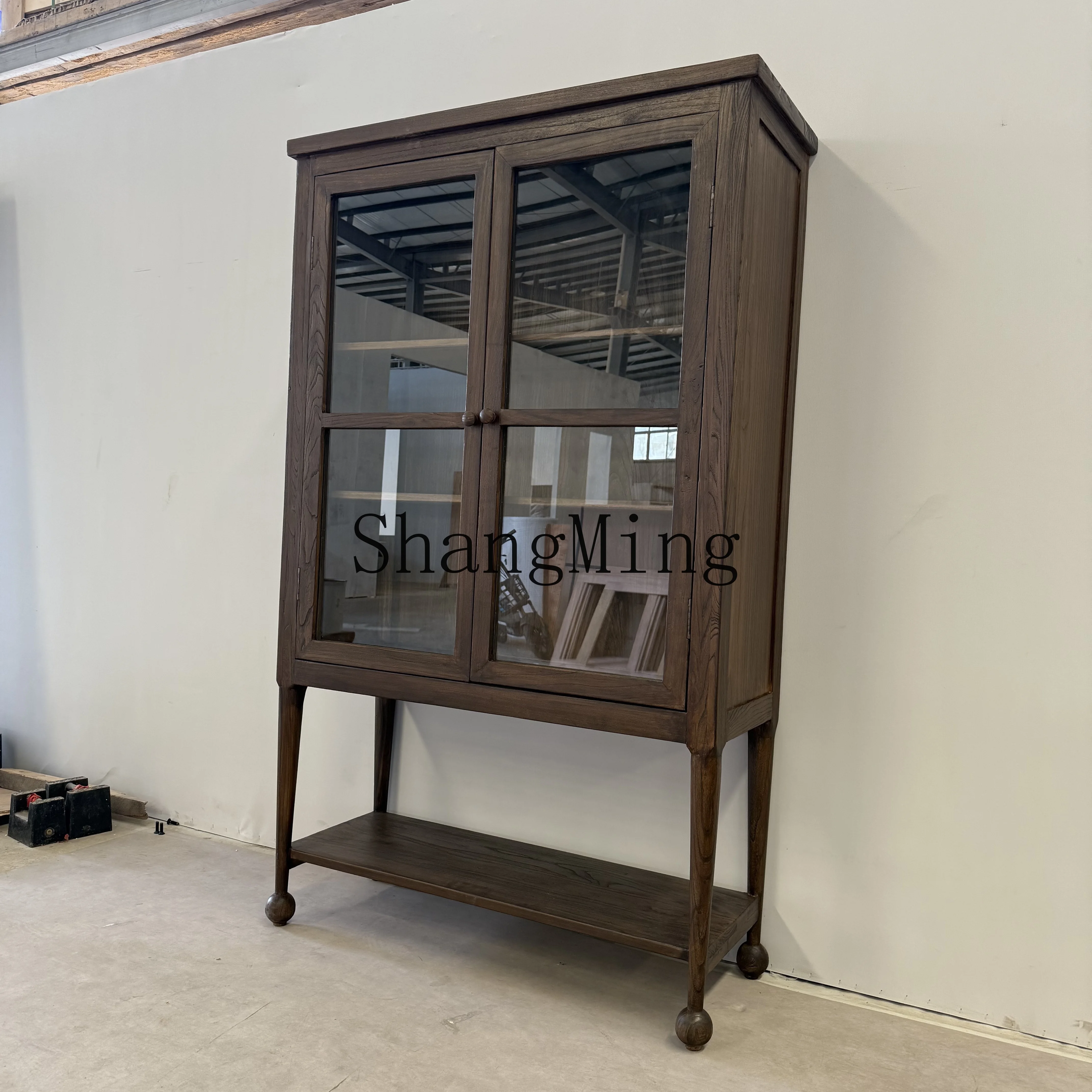 CL Exit Retro Solid Wood Bookcase Bookshelf Glass Door Dining Edge Living Room Floor Locker
CL Exit Retro Solid Wood Bookcase Bookshelf Glass Door Dining Edge Living Room Floor Locker