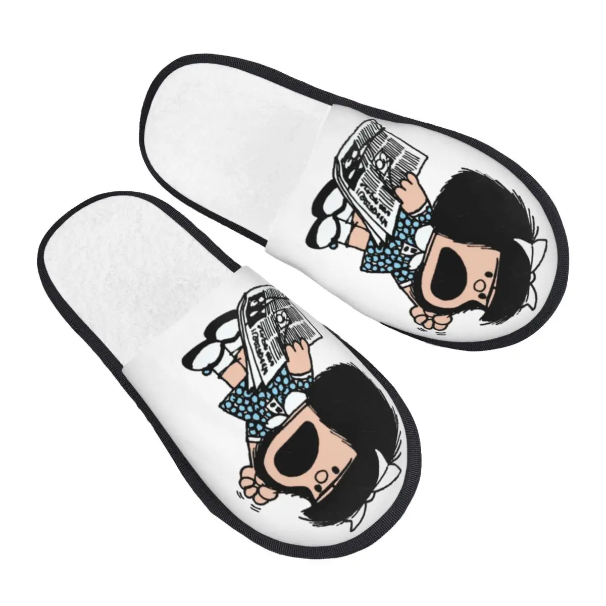 Mafalda Argentine Cartoon Quino Comic Cozy Scuff Memory Foam Slippers Women Hotel House Shoes
Mafalda Argentine Cartoon Quino Comic Cozy Scuff Memory Foam Slippers Women Hotel House Shoes
