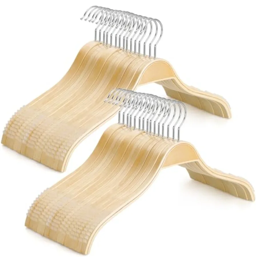 Slim Wood Hangers with Extra Soft Non-Slip Rubber Grips 30-Pack High-Grade Fashion Hanger No Shoulder Bump for Sweaters Hoodies
Slim Wood Hangers with Extra Soft Non-Slip Rubber Grips 30-Pack High-Grade Fashion Hanger No Shoulder Bump for Sweaters Hoodies
