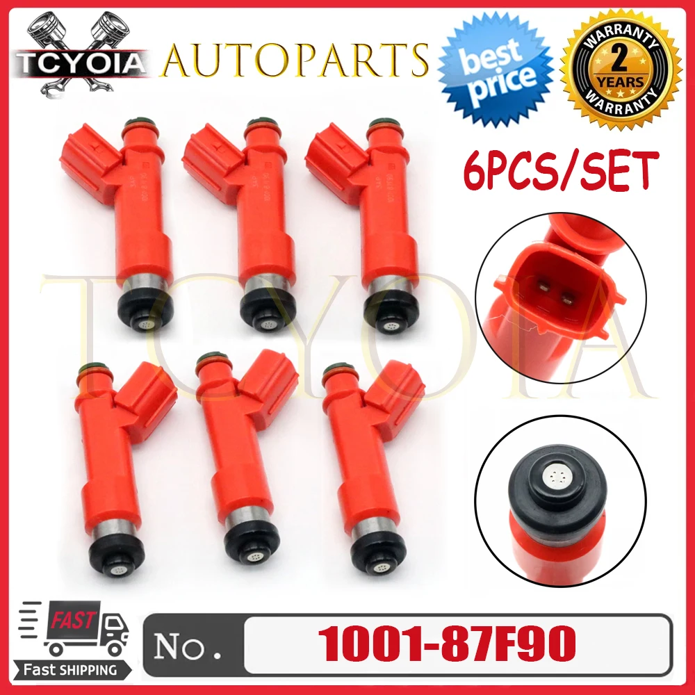 6Pcs High Quality Fuel Injectors Nozzle 850cc for Toyota Supra 7M-GTE 2JZ-GTE-11 Aristo V300 1001-87F90 100187F90
6Pcs High Quality Fuel Injectors Nozzle 850cc for Toyota Supra 7M-GTE 2JZ-GTE-11 Aristo V300 1001-87F90 100187F90