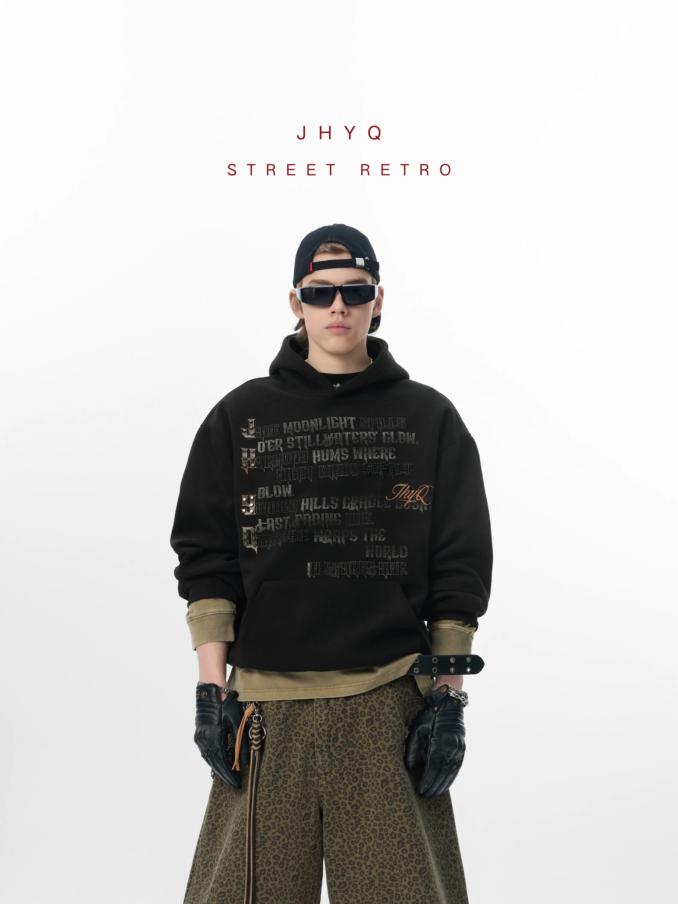JHYQ Men's Hoodie Heavy Du Rivet Bead Decoration Casual Loose Fit Quali Fabric Long Sve Cotton Polyester Blend Sweatirt
JHYQ Men's Hoodie Heavy Du Rivet Bead Decoration Casual Loose Fit Quali Fabric Long Sve Cotton Polyester Blend Sweatirt