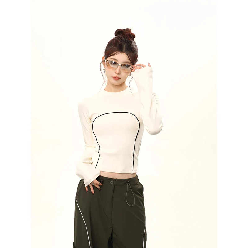 Women Casual Long Sleeve T-Shirts Autumn Solid Color Slim Fit Pullovers Female Streetwear Base Tees Tops
Women Casual Long Sleeve T-Shirts Autumn Solid Color Slim Fit Pullovers Female Streetwear Base Tees Tops