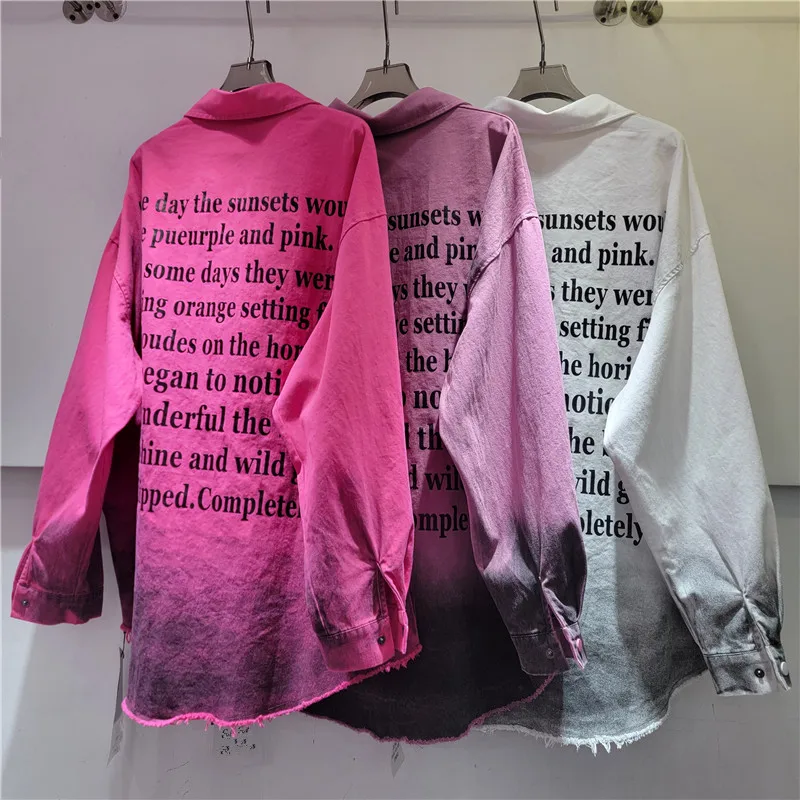 American Retro Vintage Gradient Tie-Dye Casual Shirt for Women, Loose Trendy Top, Long Sleeve Blusas Femme Street
American Retro Vintage Gradient Tie-Dye Casual Shirt for Women, Loose Trendy Top, Long Sleeve Blusas Femme Street