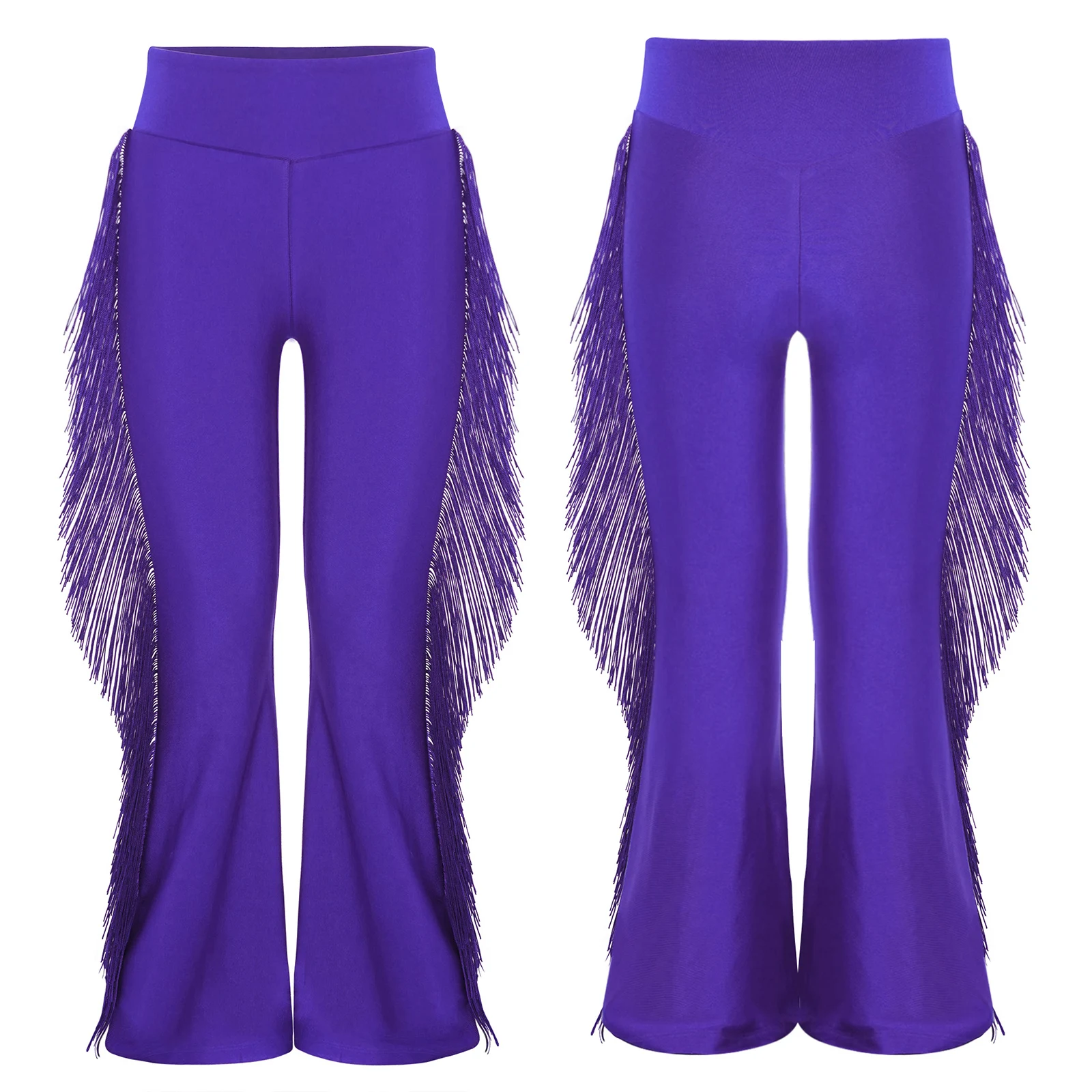 Kids Boys Latin Dance Pants Elastic Waist Tassels Bell-Bottom Flared Pants Ballroom Jazz Tango Cha-cha Dance Performance Costume
Kids Boys Latin Dance Pants Elastic Waist Tassels Bell-Bottom Flared Pants Ballroom Jazz Tango Cha-cha Dance Performance Costume