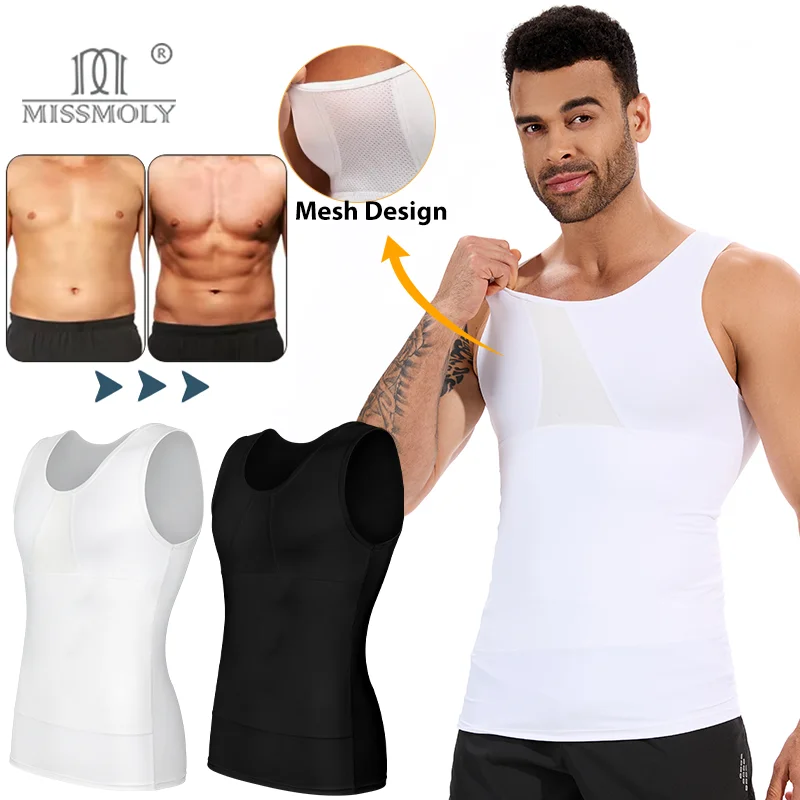 Miss Moly Men's Slimming Body Shaper Compression Shapewear Vest Tummy Control Underwear Breathable Fajas Mesh Bust Fitness
Miss Moly Men's Slimming Body Shaper Compression Shapewear Vest Tummy Control Underwear Breathable Fajas Mesh Bust Fitness