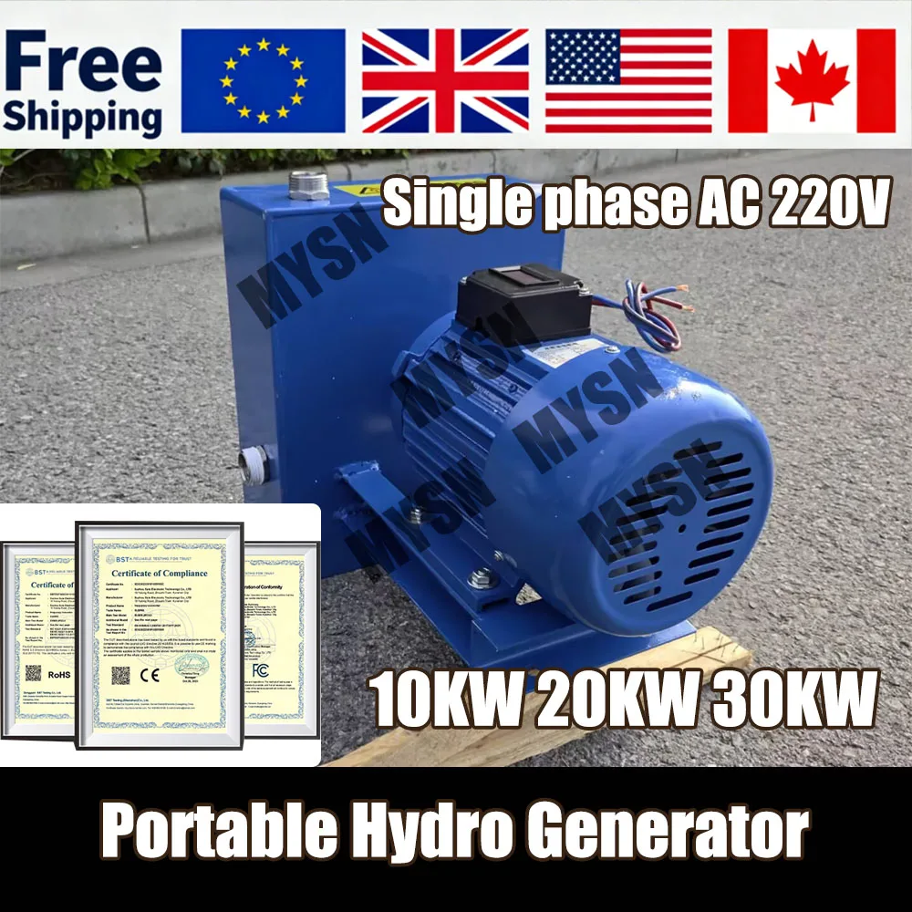  20KW 220V Homeuse Single phase AC Hydroelectric Generator 230V 30KW Alternator 240V Water Turbine Generator Outdoor Farm Pump
20KW 220V Homeuse Single phase AC Hydroelectric Generator 230V 30KW Alternator 240V Water Turbine Generator Outdoor Farm Pump