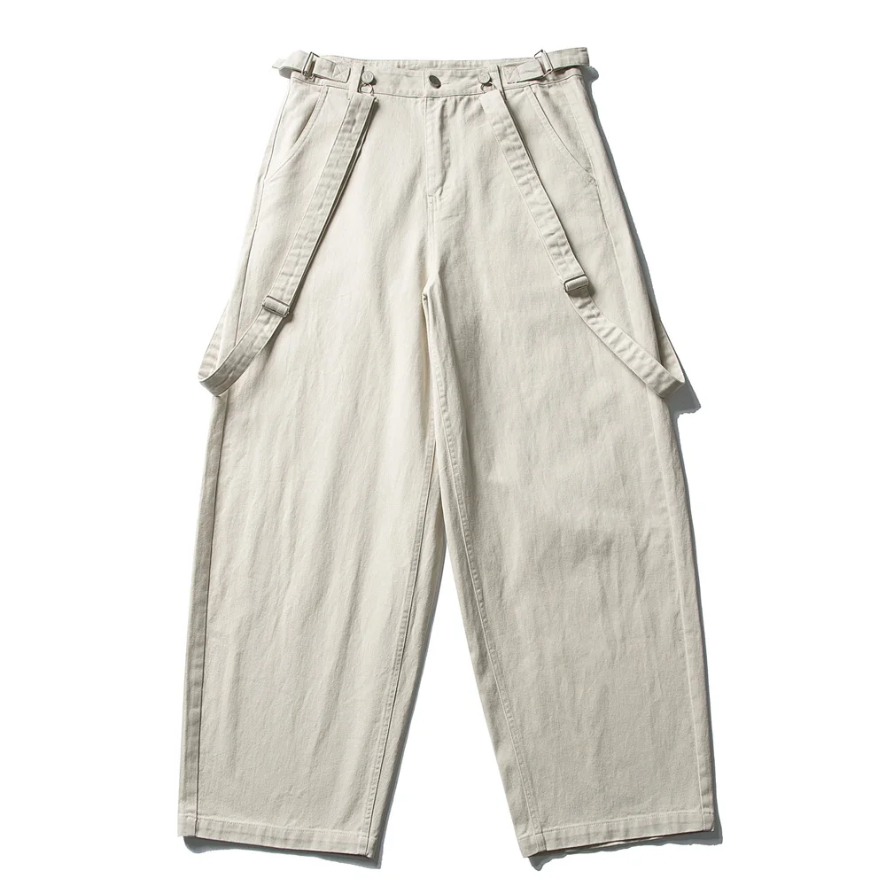 Men Japanese Streetwear Fashion Detachable Belt Washed Cotton Overalls Loose Casual Cargo Bib Pants Man Braces Trousers
Men Japanese Streetwear Fashion Detachable Belt Washed Cotton Overalls Loose Casual Cargo Bib Pants Man Braces Trousers