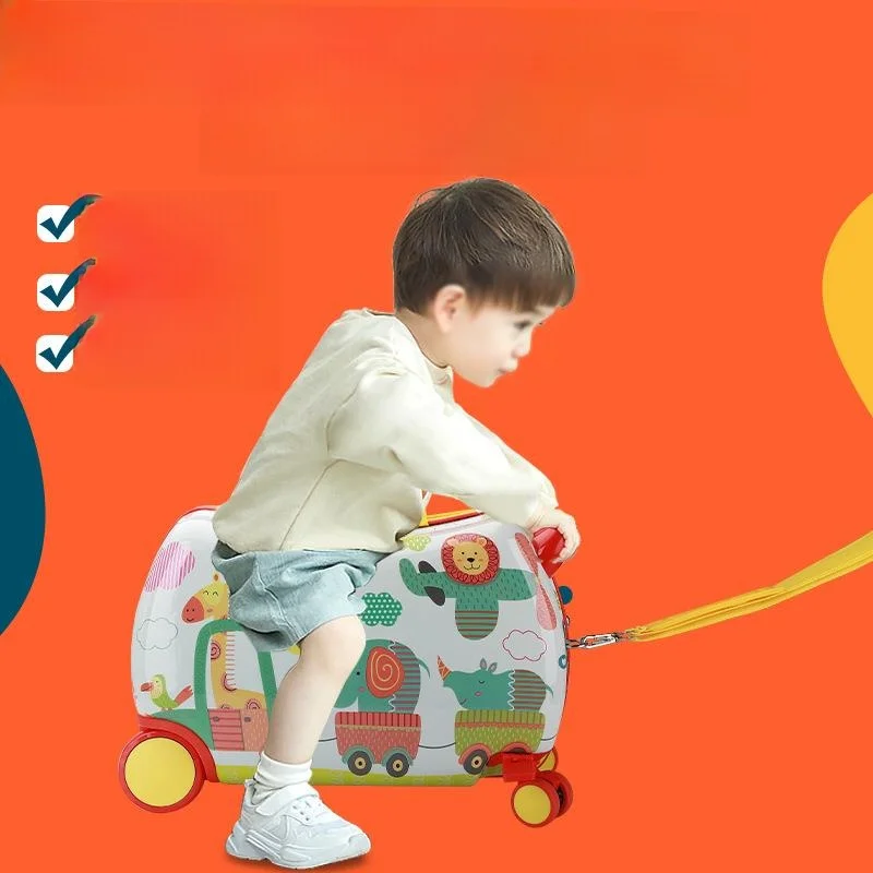 Multifunctional Children's Riding Suitcase Cartoon Travel Suitcase with Universal Wheels Can Sit And Ride Baby Box Gift
Multifunctional Children's Riding Suitcase Cartoon Travel Suitcase with Universal Wheels Can Sit And Ride Baby Box Gift