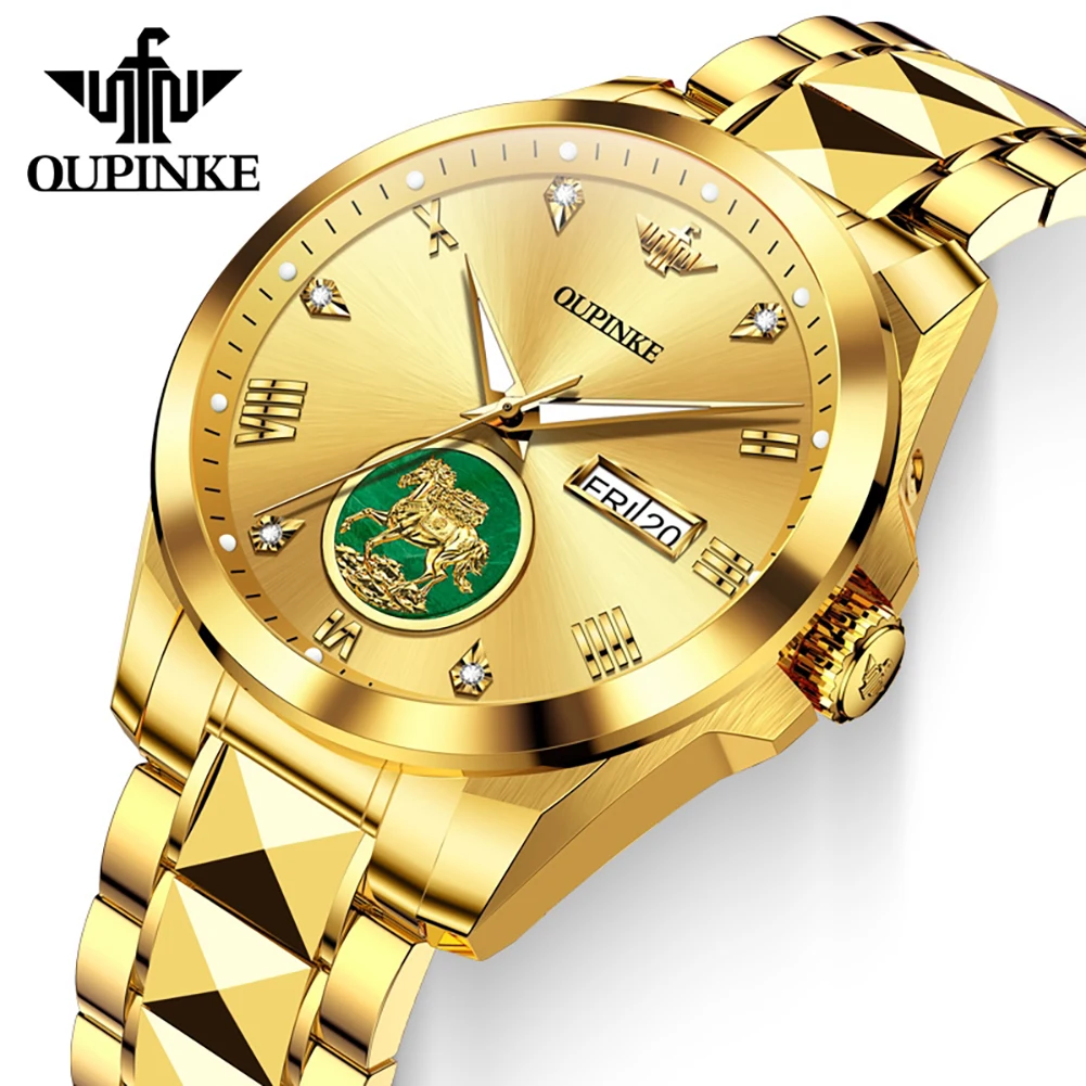 OUPINKE Real Gold Watches for Men Luxury Original Limited Edition Tungsten Steel Business Automatic Mechanical Men's Watches
OUPINKE Real Gold Watches for Men Luxury Original Limited Edition Tungsten Steel Business Automatic Mechanical Men's Watches