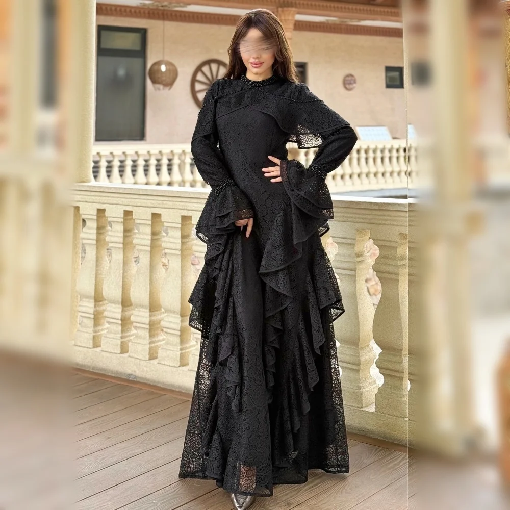 Customized Long Sleeves Formal Evening Gowns Beading Ruffle A-line Long Dresses Elegant Wedding Party Dress Glitter
Customized Long Sleeves Formal Evening Gowns Beading Ruffle A-line Long Dresses Elegant Wedding Party Dress Glitter