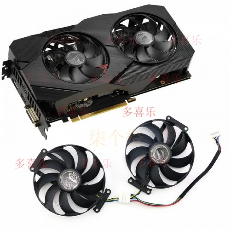 WW for ASUS Geforce GTX1650 GTX1660 SUPER Dual Fan Replacement 6Pin FDC10H12S9-C R261
WW for ASUS Geforce GTX1650 GTX1660 SUPER Dual Fan Replacement 6Pin FDC10H12S9-C R261