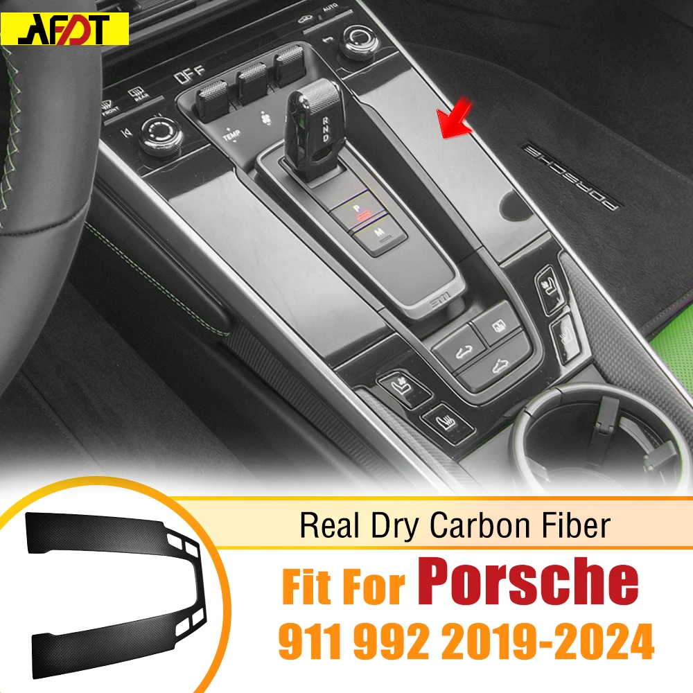 AFDT для Porsche 911 992 2019-2024, настоящий карбоновый интерьер автомобиля, центральная консоль, панель переключения передач, накладка
AFDT для Porsche 911 992 2019-2024, настоящий карбоновый интерьер автомобиля, центральная консоль, панель переключения передач, накладка